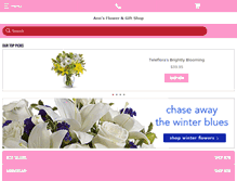 Tablet Screenshot of annsonlineflowershop.com